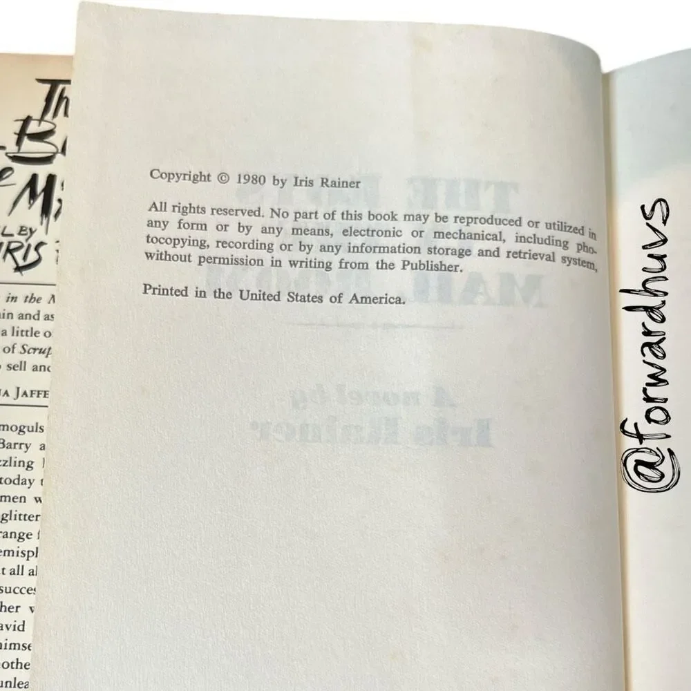 The Boys in the Mail Room by Iris Rainer – Book Club Edition, 1980
